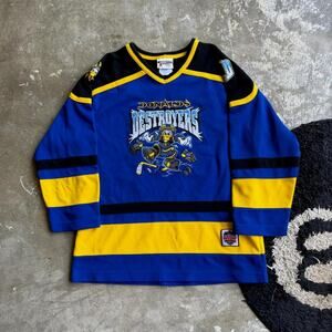 Y2K Vintage Disney Donald Duck Destroyers Hockey Jersey